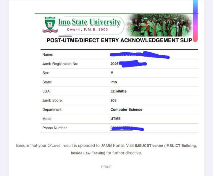 I Scored 208 In JAMB By Ticking Only D (pix)